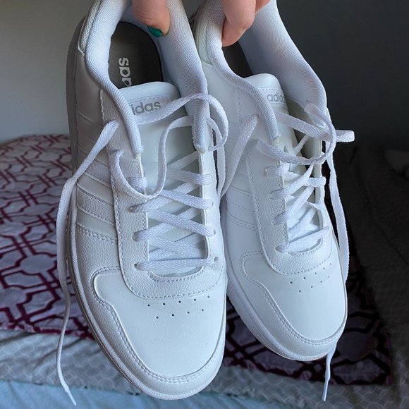 Adidas Hoops 2.0 White Sneakers - Picture 2 of 6